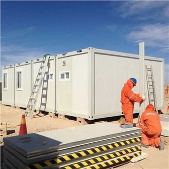 Allsidige containerboliger med flat stativ