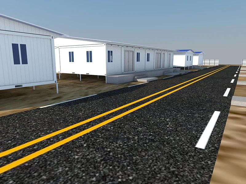 Construction Camp Design With CBC 20ft Flatpack Prefabricated Containers in French Guiana high quality